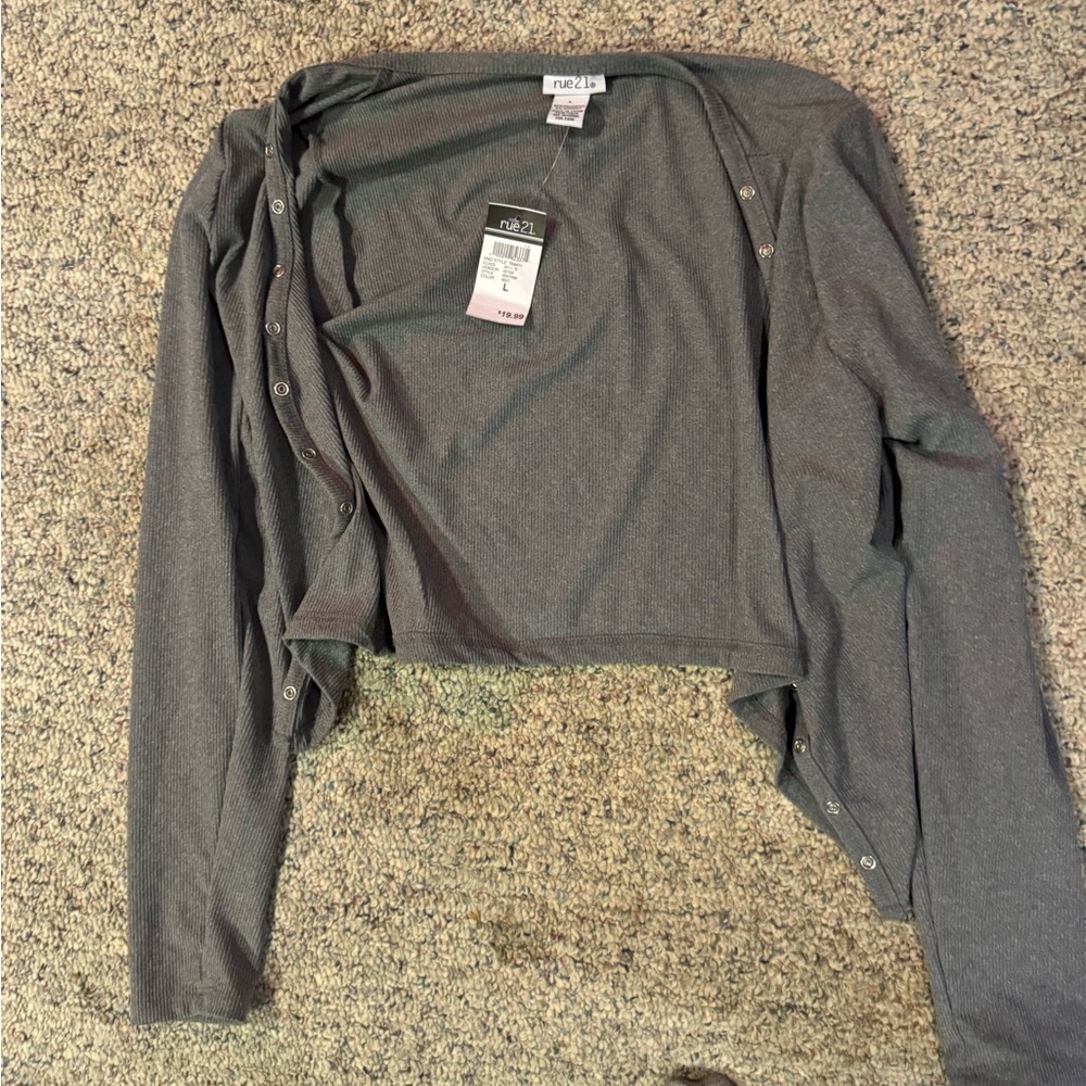 Rue21 cardigan gray size large